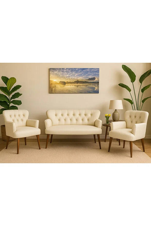 Deri Chester Tarz Koltuk Takımı